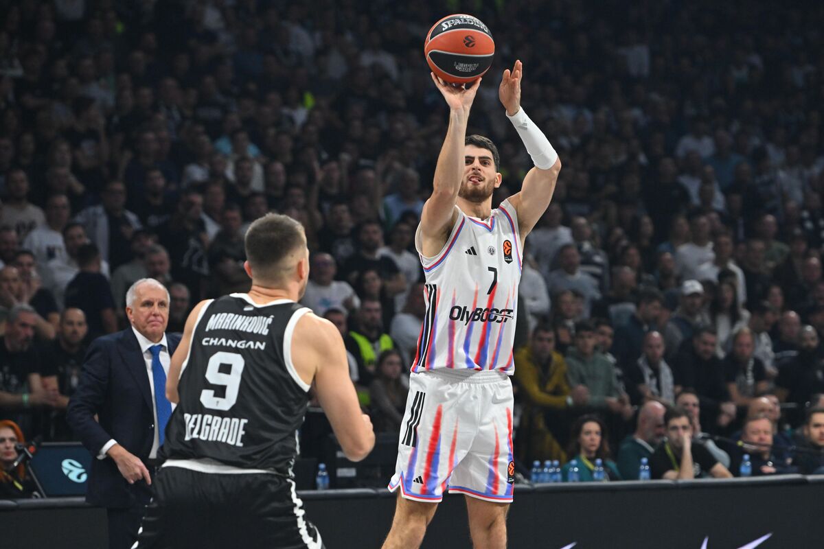 kosarkas Pariza na utakmici Evrolige protiv Partizana u hali Beogradska arena, Beograd 24.10.2025. godine Foto: Marko Metlas Kosarka, Partizan, Evroliga, Pariz
