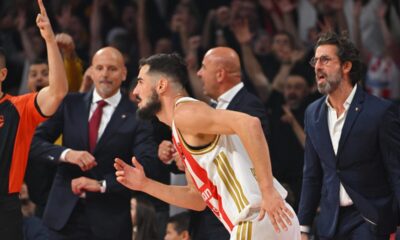 kosarkas Crvene zvezde na utakmici Evrolige protiv Reala Madrid u hali Beogradska arena, Beograd 17.10.2025. godine Foto: Marko Metlas Kosarka, Crvena zvezda, Evroliga, Real Madrid