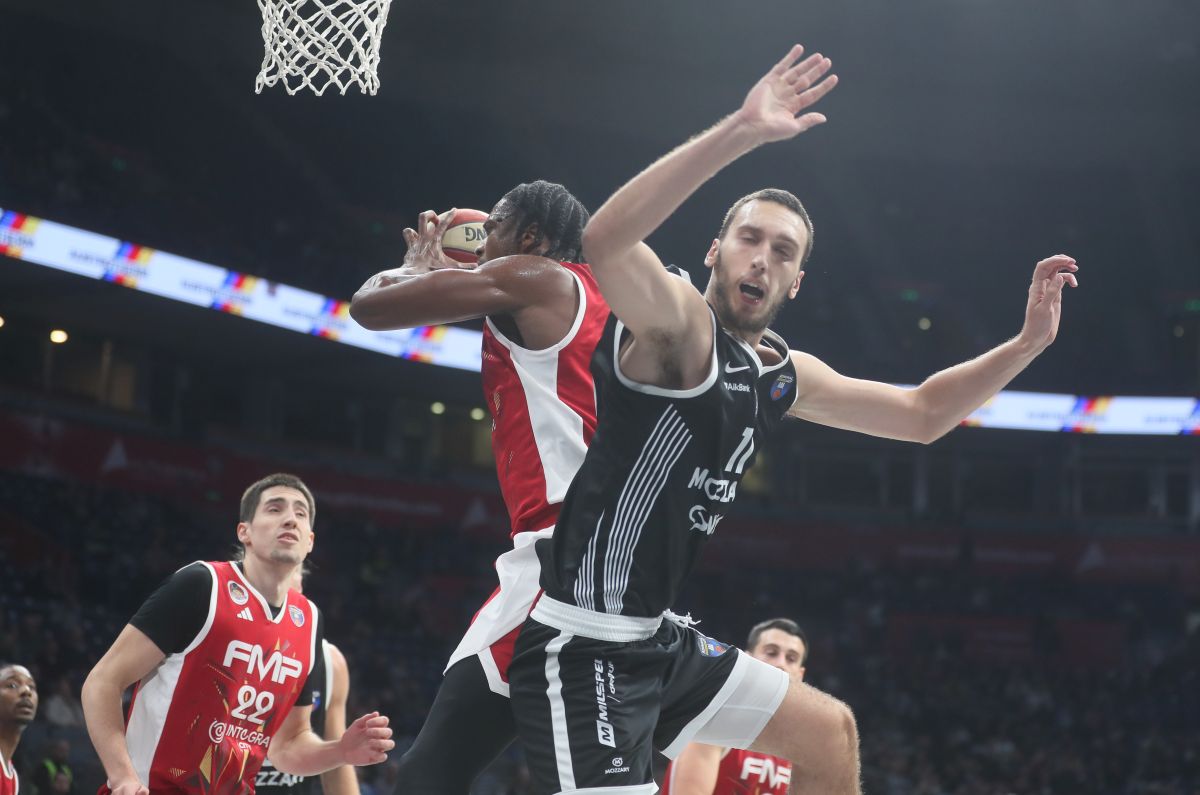 kosarkas Partizana na utakmici Jadranske ABA lige protiv FMP Zeleznika u hali Beogradska arena, Beograd 20.10.2025. godine Foto: MN PRESS Kosarka, Partizan, Jadranska ABA liga, FMP Zeleznik