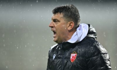 trener Crvene zvezde na utakmici Superlige Prvenstva Srbije protiv Radnickog Nis na stadionu Cair, Nis, 26.10.2025. godine Foto: Mladjan Ivanovic Fudbal, Crvena zvezda, Superliga Prvenstvo Srbije, Radnicki Nis