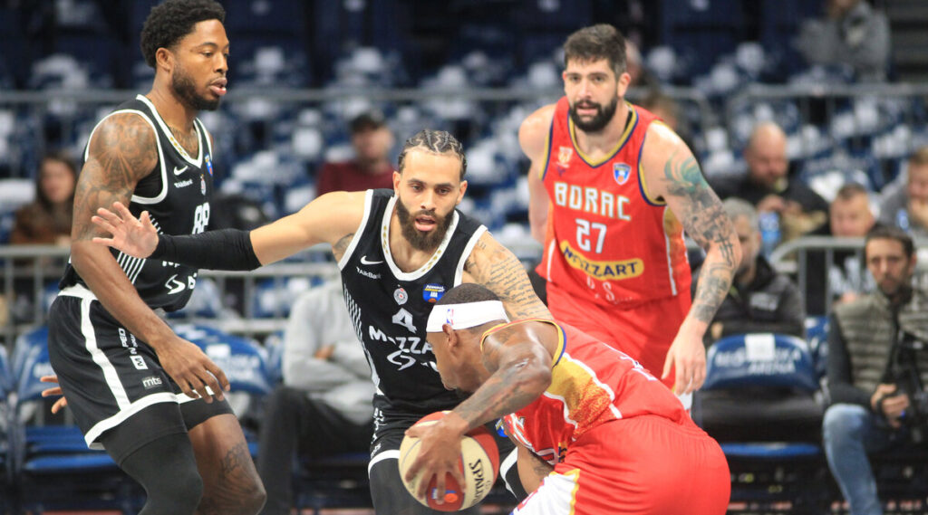 PARTIZAN vs BORAC Beograd, 26.10.2025. foto: MN Press / vm Kosarka, ABA League, Partizan, Borac Cacak
