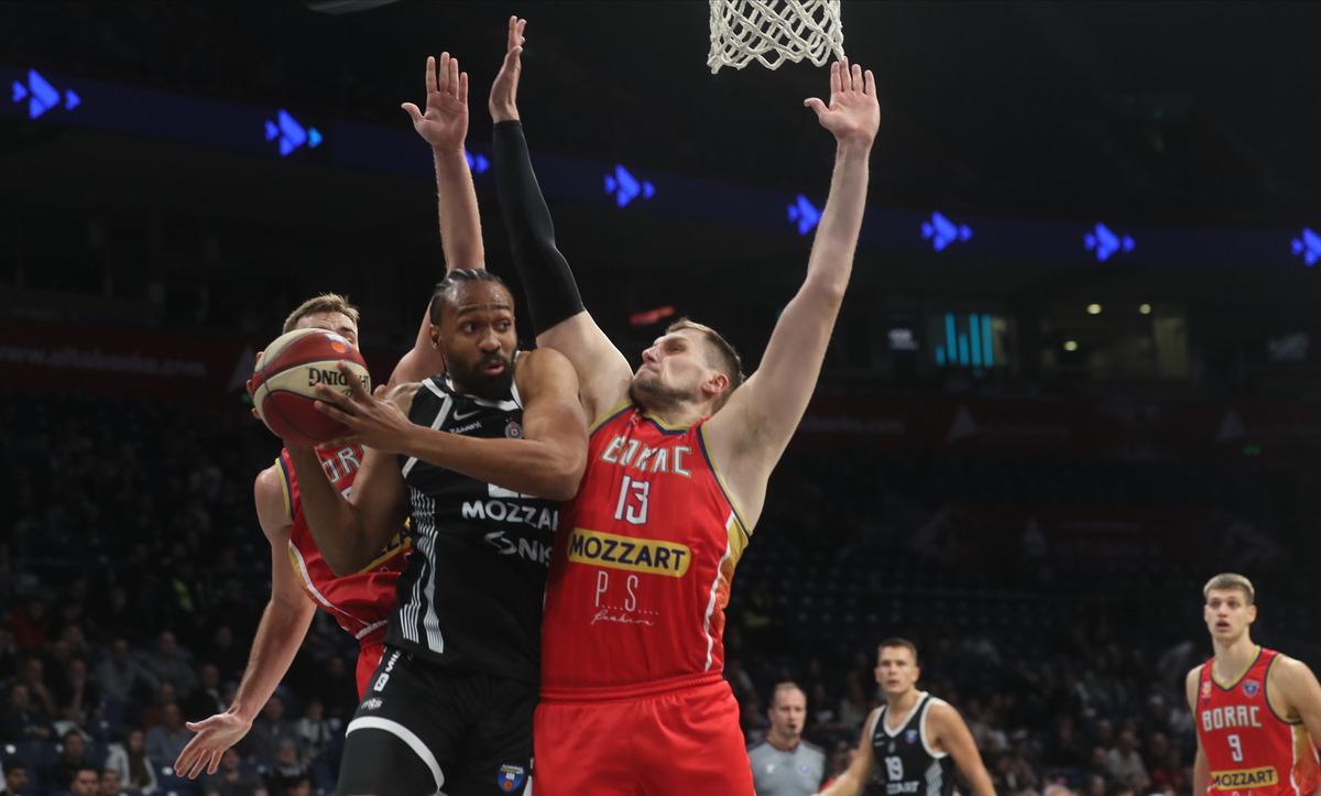 PARTIZAN vs BORAC Beograd, 26.10.2025. foto: MN Press / vm Kosarka, ABA League, Partizan, Borac Cacak