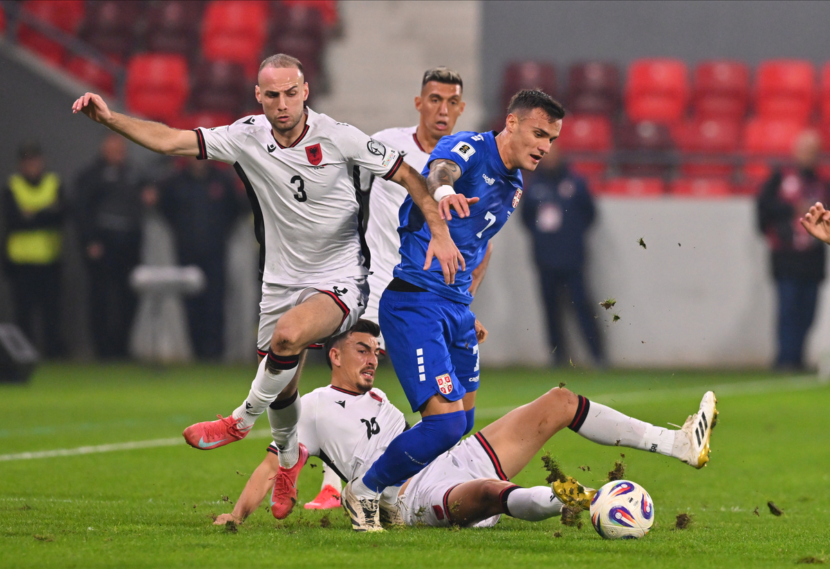 , fudbaler reprezentacije Srbije, na utakmici kvalifikacija za FIFA Svetsko prvenstvo protiv Albanije na stadionu Dubocica. Leskovac, 11.10.2025. foto: Marko Metlas Fudbal, Reprezentacija, Srbija, Albanija, Kvalifikacije za Svetsko prvenstvo