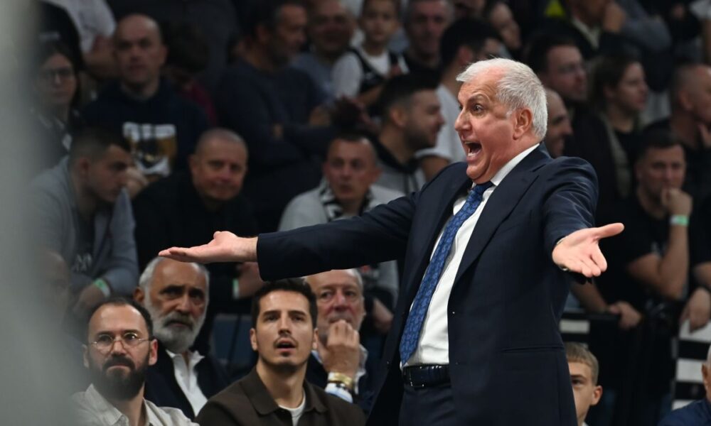 , kosarkas Partizana, na utakmici Evrolige protiv Barselone, u Beogradskoj areni. Beograd, 31.10.2025. foto: Nebojsa Parausic Kosarka, Evroliga, Partizan, Barselona