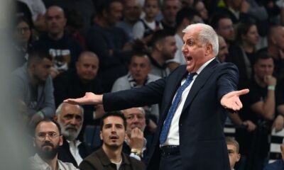 , kosarkas Partizana, na utakmici Evrolige protiv Barselone, u Beogradskoj areni. Beograd, 31.10.2025. foto: Nebojsa Parausic Kosarka, Evroliga, Partizan, Barselona