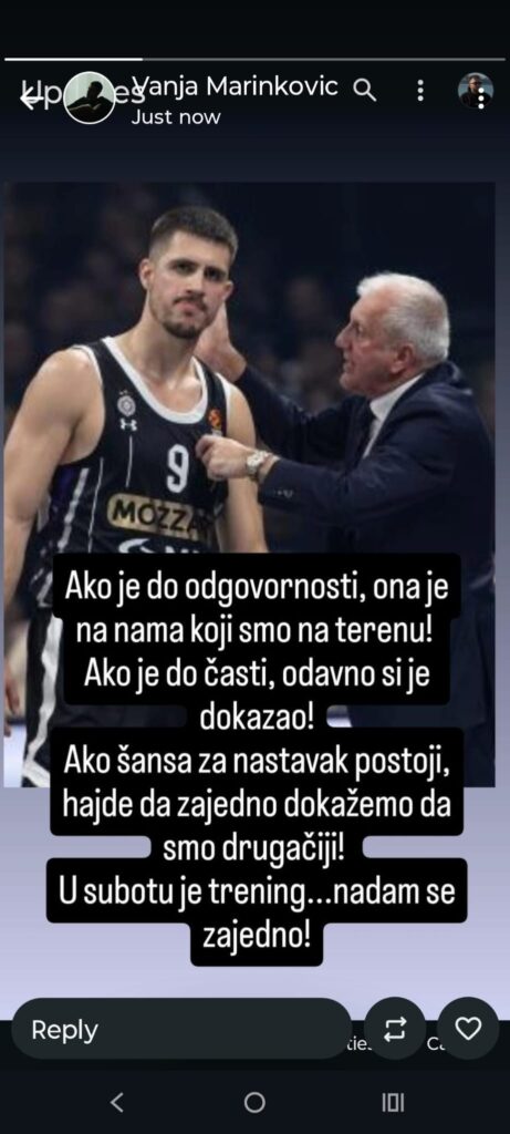 Vanja Marinković - poruka Željku
