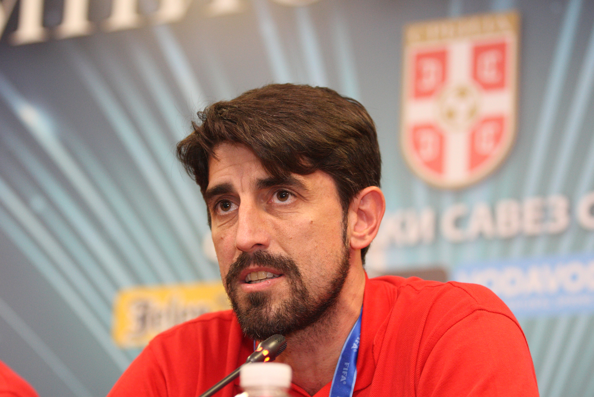 VELJKO PAUNOVIC selektor i trener fudbalera U20 reprezentacije Srbije prvaci Svetsko prvenstvo u Novom Zelandu u Sportskom centru FSS, Stara Pazova 22.06.2015. godine Foto: Marko Metlas Fudbal, U20 reprezentacija Srbije