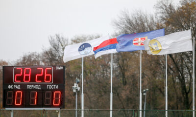 Semafor na utakmici Superlige Srbije Rad protiv Radnickog iz Nisa na stadionu Kralj Petar I, Beograd 07.12.2020. godine Foto: Ivica Veselinov / MN PRESS