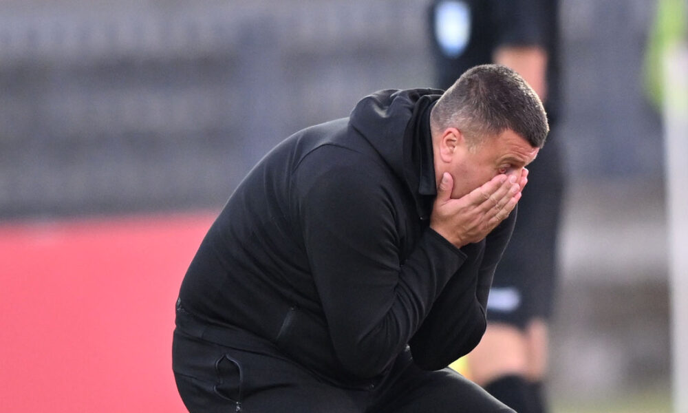 FEDJA DUDIC, trener fudbalera Radnickog, na prvenstvenoj utakmici protiv TSC, na stadionu Cika Daca. Kragujevac, 25.05.2025. foto: Mladjan Ivanovic Fudbal, Radnicki 1923, TSC