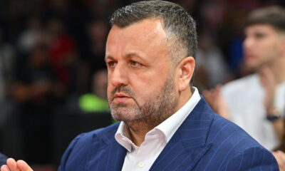 ZELJKO DRCELIC predsednik kosarkasa Crvene zvezde na utakmici polufinala Jadranske ABA lige protiv Budicnosti Podgorica u hali Beogradska arena, Beograd 29.05.2025. godine Foto: Marko Metlas Kosarka, Crvena zvezda, Jadranska ABA liga, Buducnost Podgorica