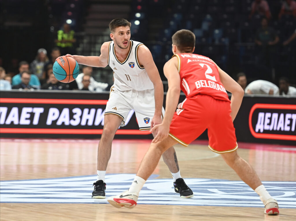 KOSTA KONDIC, kosarkas Dubaia, na utakmici VTB Lige Superkupa, protiv Crvene zvezde, u Beogradskoj areni.
Beograd, 25.09.2025.
foto: Nebojsa Parausic

Kosarka, VTB Super kup, Crvena zvezda, Dubai