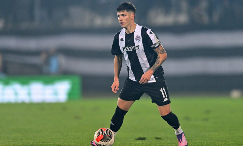 MILAN VUKOTIC fudbaler Partizana na utakmici Superlige Prvenstva Srbije protiv Vojvodine Novi Sad na stadionu Partizana, Beograd 04.10.2025. godine Foto: Marko Metlas Fudbal, Partizan, Superliga Prvenstvo Srbije, Vojvodina Novi Sad