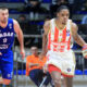 TYSON CARTER Tajson Karter, kosarkas Crvene zvezde, na utakmici Aba Lige protiv Zadra, u hali Aleksandar Nikolic. Beograd, 06.10.2025. foto: MN Press / vm Kosarka, ABA Liga, Crvena zvezda, Zadar