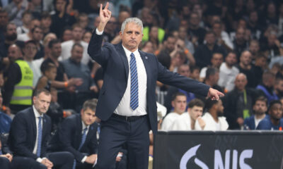 IGOR KOKOSKOV trener kosarkasa Efesa na utakmici Evrolige protiv Partizana u hali Beogradska Arena, Beograd 09.10.2025. godine Foto: Ivica Veselinov / MN PRESS KOSARKA, BASKETBALL, EVROLIGA, EUROLEAGUE, PARTIZAN, EFES