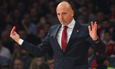 SASA OBRADOVIC trener kosarkasa Crvene zvezde na utakmici Evrolige protiv Panatinaikosa Atina u hali Beogradska arena, Beograd 05.11.2025. godine Foto: Marko Metlas Kosarka, Crvena zvezda, Evroliga, Panatinaikos Atina