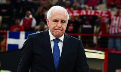 ZELJKO OBRADOVIC, trener kosarkasa Partizana, na utakmici Evrolige protiv Olimpijakosa, u hali Mira i prijateljstva u Pireju. Atina, 07.11.2025. foto: MN Press / kl Kosarka, Euroleague, Olimpijakos, Partizan