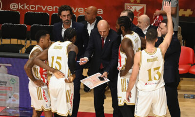 SASA OBRADOVIC, trener kosarkasa Crvene zvezde, na utakmici ABA lige protiv Buducnosti, u hali Aleksandar Nikolic. Beograd, 08.11.2025. foto: Nebojsa Parausic Kosarka, ABA League, Crvena zvezda, Buducnost