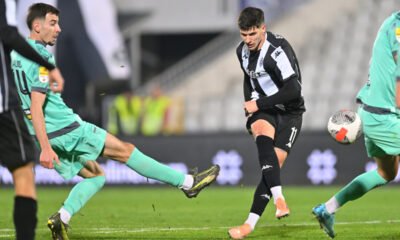 MILAN VUKOTIC fudbaler Partizana na utakmici Superlige Prvenstva Srbije protiv Novog Pazara na stadionu Partizana, Beograd 09.11.2025. godine Foto: Marko Metlas Fudbal, Partizan, Superliga Prvenstvo Srbije, Novi Pazar