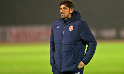 VELJKO PAUNOVIC selektor i trener fudbaleri reprezentacije Srbije trening u sportskom centru FSS, Stara Pazova 10.11.2025. godine Foto: Marko Metlas Fudbal, Srbija, Trening