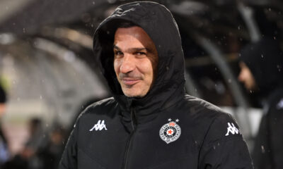 NENAD STOJAKOVIC trener fudbalera Partizana na utakmici Superlige Prvenstva Srbije protiv Zeleznicara Pancevo na stadionu Partizana, Beograd 22.11.2025. godine Foto: Marko Metlas Fudbal, Partizan, Superliga Prvenstvo Srbije, Zeleznicar Pancevo