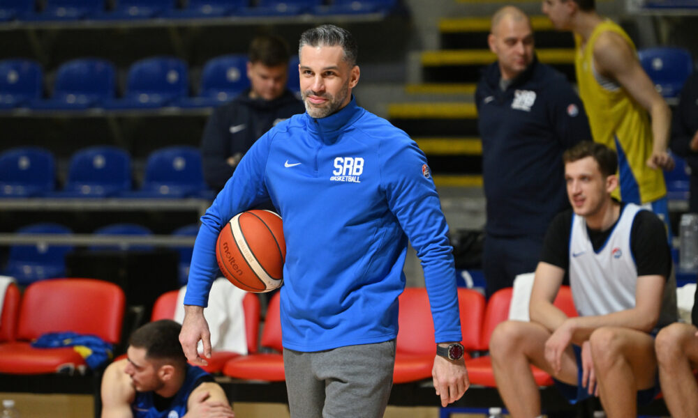 DUSAN ALIMPIJEVIC selektor i trener kosarkasa reprezentacije Srbije trening u hali Aleksandar Nikolic Pionir, Beograd 24.11.2025. godine Foto: Marko Metlas Kosarka, Srbija, Trening