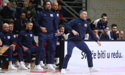 Selektor Srbije na utakmici kvalifikacija za FIBA Svetsko Prvenstvo protiv Svajcarske u hali Aleksandar Nikolic, Beograd 27.11.2025. godine Foto: Ivica Veselinov / MN PRESS KOSARKA, BASKETBALL, KVALIFIKACIJE, SRBIJA, SVAJCARSKA, SWITZERLAND, SERBIA, WORLD CUP QUALIFIERS