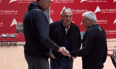 Vlade Divac, Bata Bogdanović i Željko Obradović