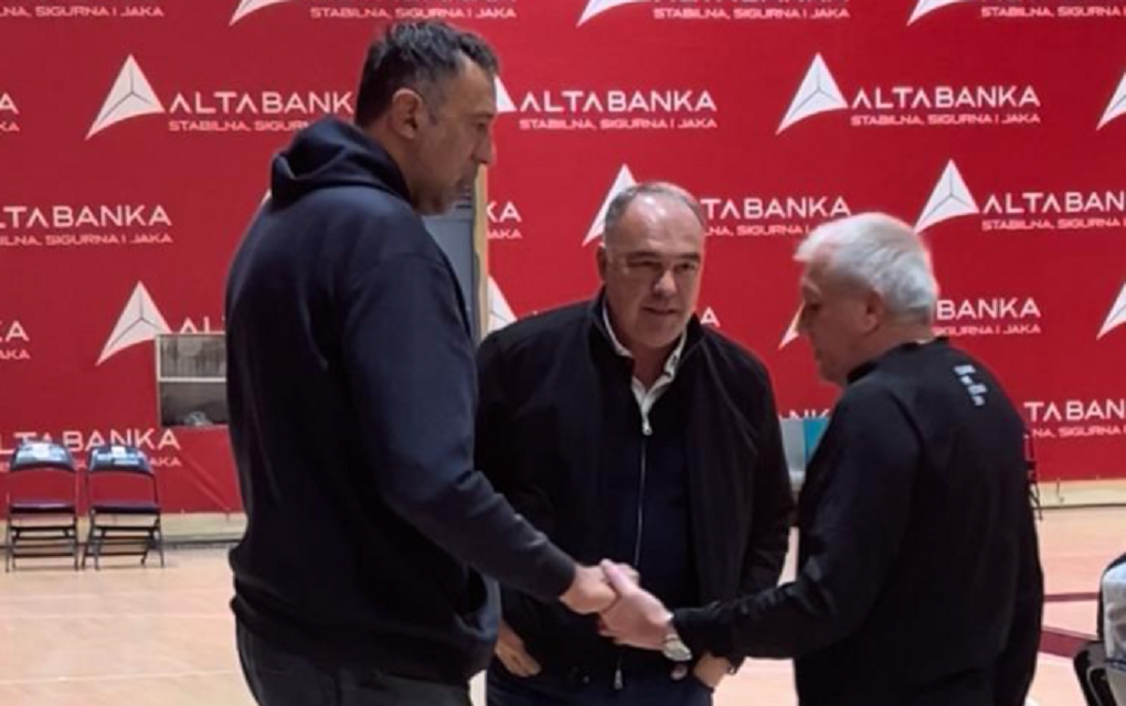 Vlade Divac, Bata Bogdanović i Željko Obradović