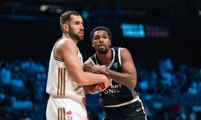 Dubai, 3.11.2025. - Kosarkasi Dubaija i Partizana u akciji tokom utakmice 5. kola ABA lige, danas u Coca-Cola Areni u Dubaiju. (BETAPHOTO/ABA liga/Dubai basketball)