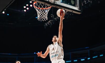 Dubai, 9.11.2025. - Kosarkasi Dubaija i Studentskog centra u akciji tokom utakmice 6. kola ABA lige, danas u Coca-Cola Areni u Dubaiju. (BETAPHOTO/ABA liga/Dubai basketball)