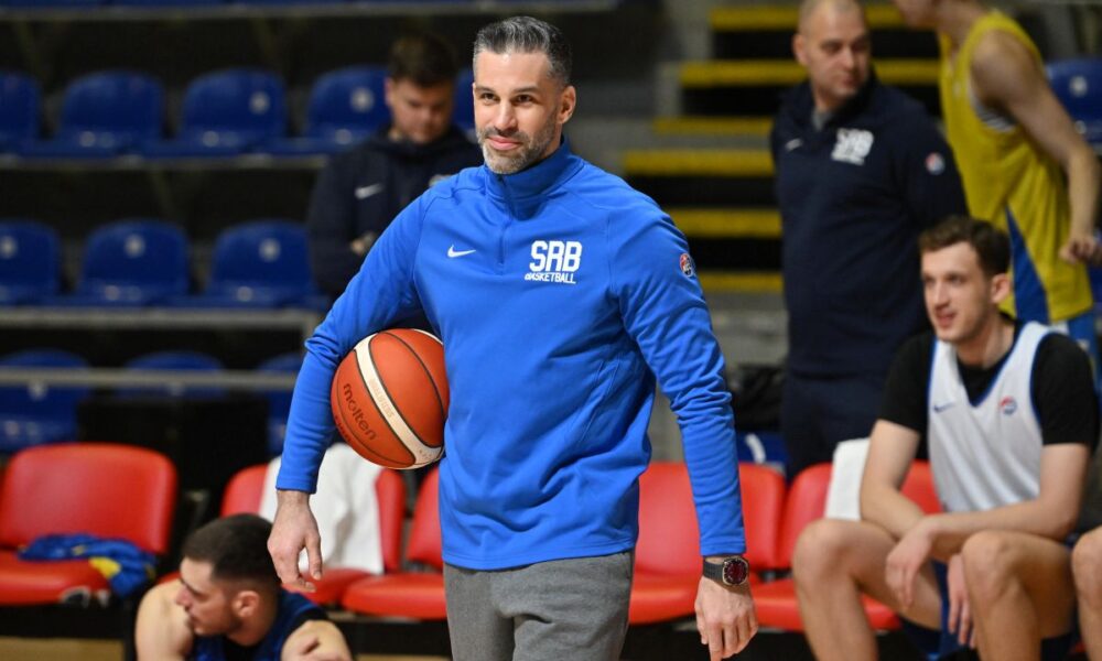 kosarkas reprezentacije Srbije trening u hali Aleksandar Nikolic Pionir, Beograd 24.11.2025. godine Foto: Marko Metlas Kosarka, Srbija, Trening