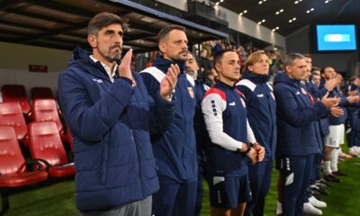 Selektor reprezentacije Srbije na utakmici kvalifikacija za FIFA Svetsko prvenstvo protiv Letonije na stadionu Dubocica, Leskovac 16.11.2025. godine Foto: Marko Metlas Fudbal, Reprezentacija, Srbija, Letonija, Kvalifikacije za Svetsko prvenstvo