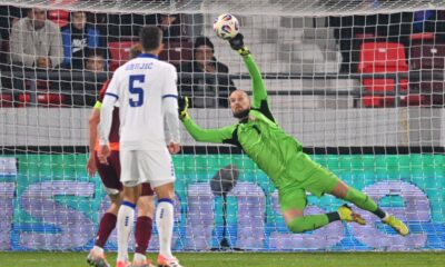 fudbaler reprezentacije Srbije na utakmici kvalifikacija za FIFA Svetsko prvenstvo protiv Letonije na stadionu Dubocica, Leskovac 16.11.2025. godine Foto: Marko Metlas Fudbal, Reprezentacija, Srbija, Letonija, Kvalifikacije za Svetsko prvenstvo