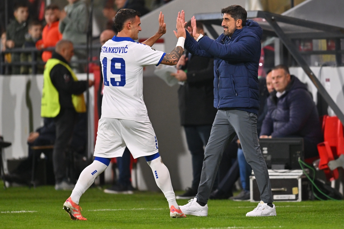 fudbaler reprezentacije Srbije na utakmici kvalifikacija za FIFA Svetsko prvenstvo protiv Letonije na stadionu Dubocica, Leskovac 16.11.2025. godine Foto: Marko Metlas Fudbal, Reprezentacija, Srbija, Letonija, Kvalifikacije za Svetsko prvenstvo