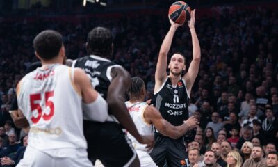 kosarkas Partizana na utakmici Evrolige protiv Monaka u hali Beogradska arena, Beograd 11.11.2025. godine Foto: MN PRESS Kosarka, Partizan, Evroliga, Monako