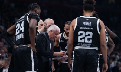 kosarkas Partizana na utakmici Evrolige protiv Monaka u hali Beogradska arena, Beograd 11.11.2025. godine Foto: MN PRESS Kosarka, Partizan, Evroliga, Monako