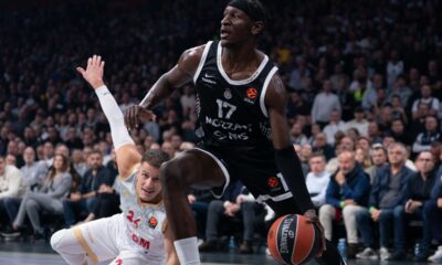 kosarkas Partizana na utakmici Evrolige protiv Monaka u hali Beogradska arena, Beograd 11.11.2025. godine Foto: MN PRESS Kosarka, Partizan, Evroliga, Monako