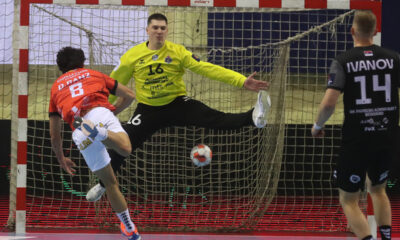 rukometas Partizana na utakmici EHF Evrokupa protiv Ademar Leona u hali Banjica, Beograd 11.11.2025. godine Foto: VM / MN PRESS PHOTO Rukomet, Partizan, Ademar Leon, EHF Evrokup