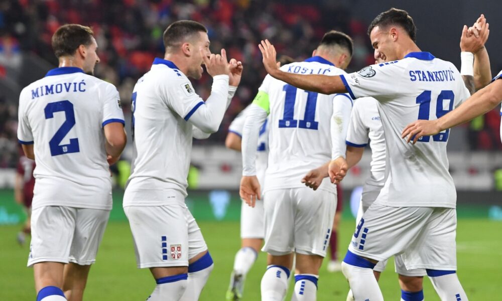fudbaler reprezentacije Srbije na utakmici kvalifikacija za FIFA Svetsko prvenstvo protiv Letonije na stadionu Dubocica, Leskovac 16.11.2025. godine Foto: Marko Metlas Fudbal, Reprezentacija, Srbija, Letonija, Kvalifikacije za Svetsko prvenstvo