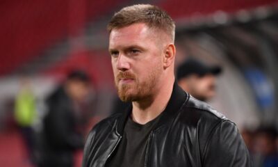 Trener Radnika na utakmici Superlige Prvenstva Srbije protiv Crvene zvezde na stadionu Rajka Mitica, Beograd, 02.11.2025. godine Foto: Marko Metlas Fudbal, Crvena zvezda, Superliga Prvenstvo Srbije, Radnik Surdulica