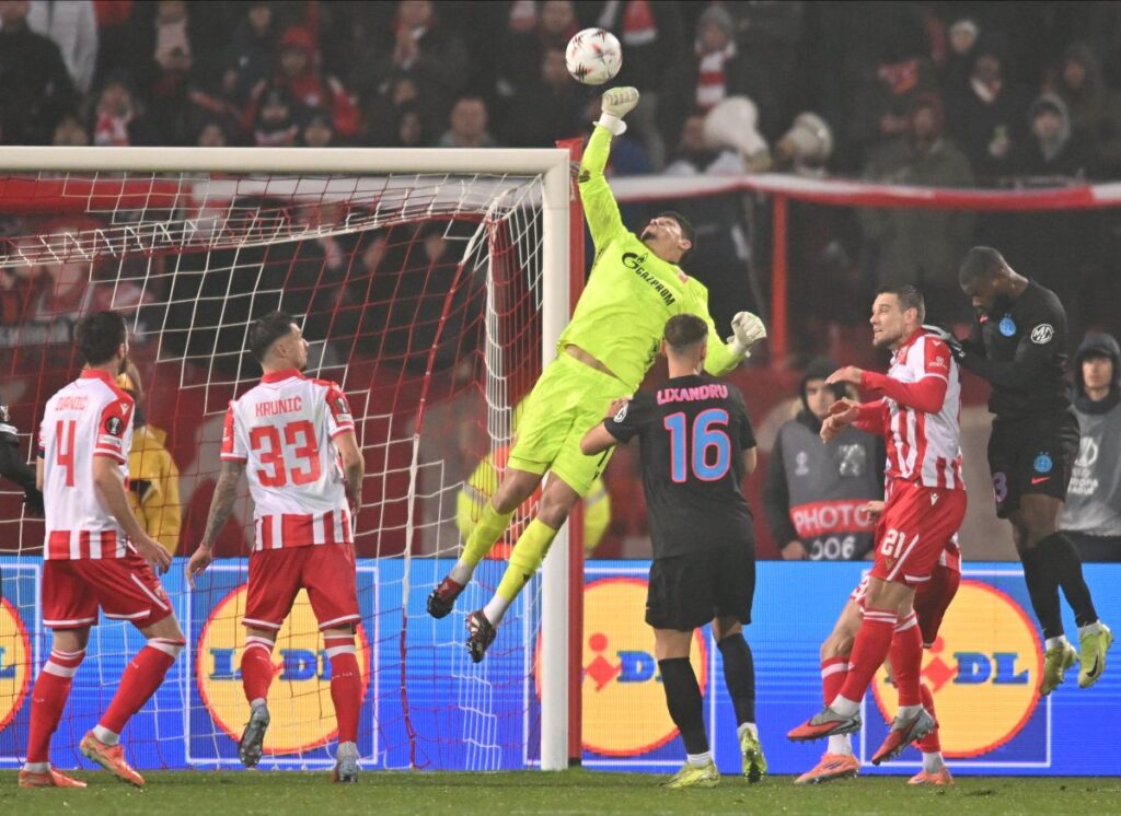 CRVENA ZVEZDA vs FCSB Beograd, 27.11.2025 foto: Marko Metlas Fudbal, Crvena zvezda, Steaua