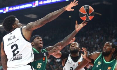 BRUNO FERNANDO, kosarkas Partizana, na utakmici Evrolige protiv Panatinaikosa, u hali OAKA Atina, 25.11.2025 foto: MN Press / mc Kosarka, Euroleague, Panatinaikos, Partizan
