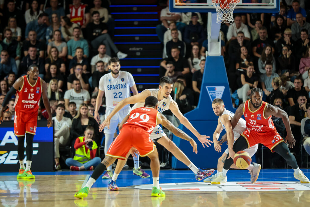 SPARTAK vs CRVENA ZVEZDA Subotica, 02.11.2025. foto: MN Press / as Kosarka, ABA League, Spartak, Crvena zvezda