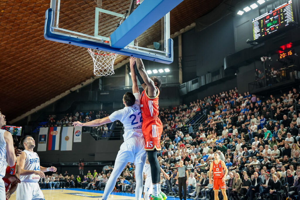 SPARTAK vs CRVENA ZVEZDA Subotica, 02.11.2025. foto: MN Press / as Kosarka, ABA League, Spartak, Crvena zvezda