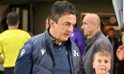 SIMO KRUNIC trener fudbalera OFK Beograda na utakmici Superlige Prvenstva Srbije protiv Partizana na stadionu Kraljevica, Zajecar 27.09.2025. godine Foto: Mladjan Ivanovic / MN PRESS Fudbal, Partizani, Prvenstvo Srbije, OFK Beograd