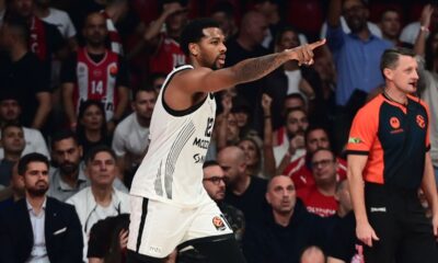 STERLING BROWN Sterling Braun, kosarkas Partizana, na utakmici Evrolige protiv Olimpijakosa, u hali Mira i prijateljstva u Pireju. Atina, 07.11.2025. foto: MN Press / kl Kosarka, Euroleague, Olimpijakos, Partizan