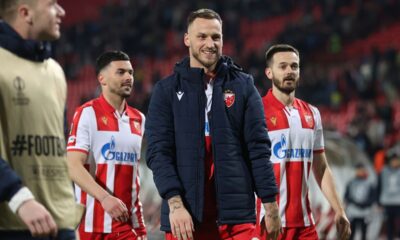 MARKO ARNAUTOVIC fudbaler Crvene Zvezde na utakmici UEFA Liga Evrope protiv Lila na stadionu Rajko Mitic, Beograd 06.11.2025. godine Foto: Ivica Veselinov / MN PRESS FUDBAL, FOOTBALL, UEFA EUROPA LEAGUE, LIGA EVROPE, CRVENA ZVEZDA, RED STAR, LIL, LOSC