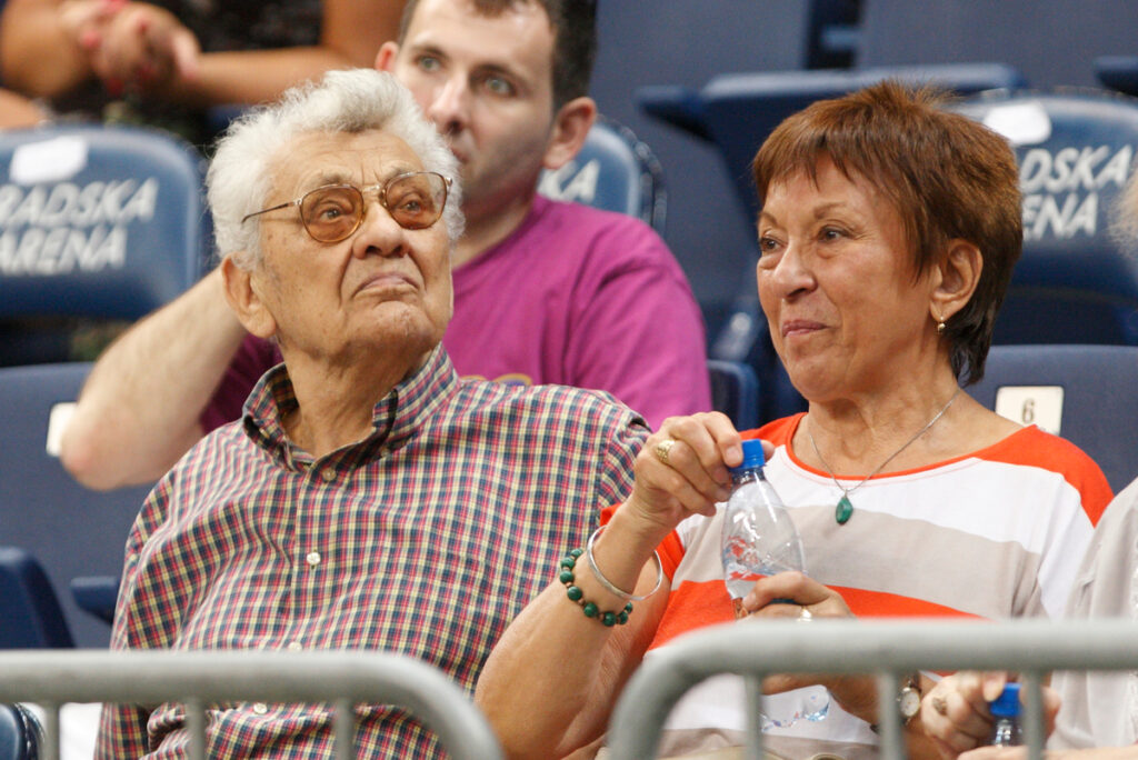 RANKO ZERAVICA trener i ZAGORKA ZERAVICA kosarkas reprezentacije Srbije na utakmici Acibadem trofeja protiv Kine u hali Kombank Beogradska Arena, Beograd, 15.08.2015. godine Foto: Marko Metlas Kosarka, Srbija, Kina