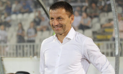 MIROSLAV DJUKIC trener fudbalera Partizana na utakmici kvalifikacija za UEFA Ligu Evropa protiv Trakai na stadionu Partizana, Beograd 26.07.2018. godine Foto: Marko Metlas Fudbal, Partizan, Kvalifikacije UEFA Liga Evropa, Trakai