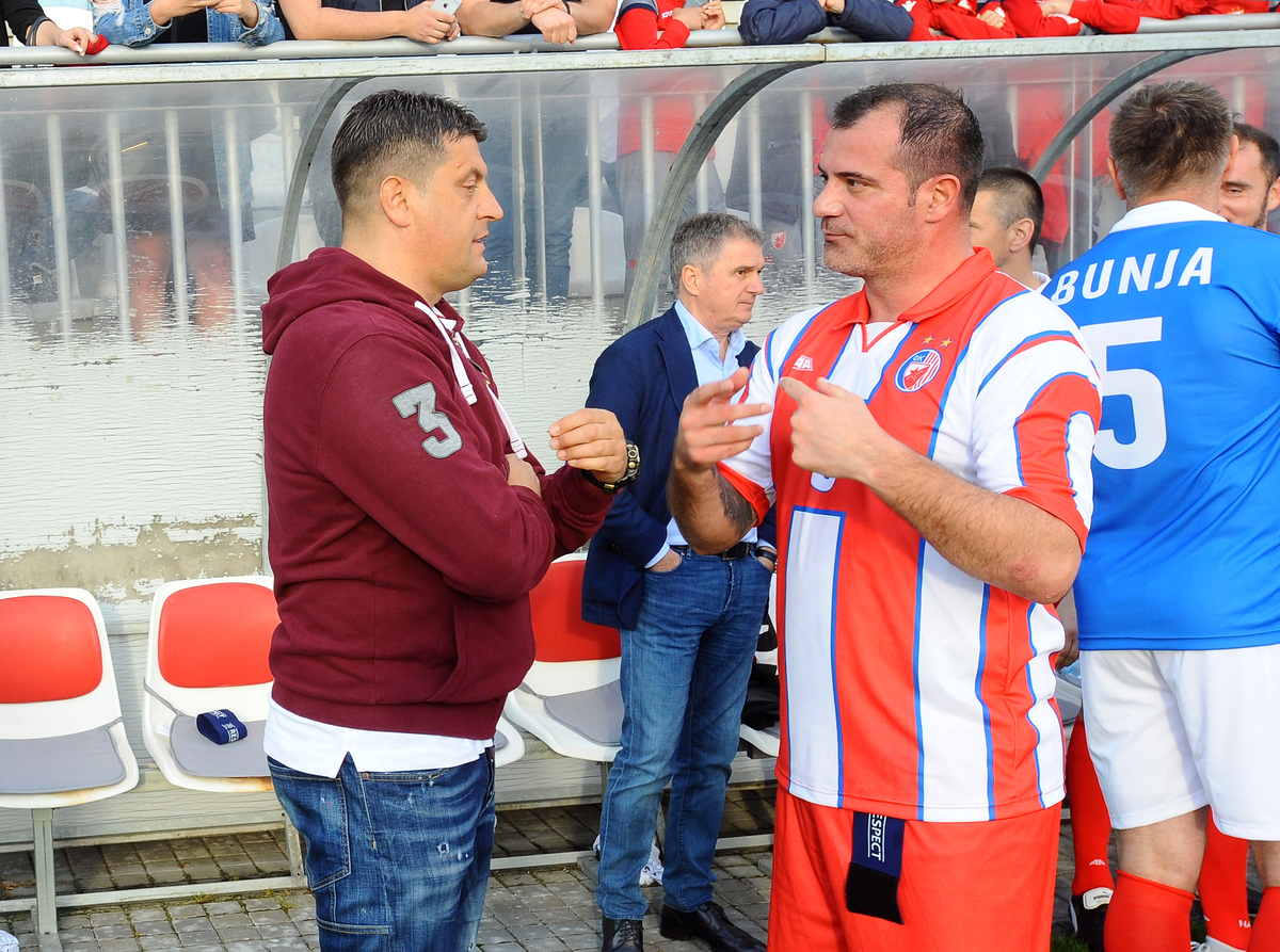 MEMORIJAL GORAN BUNJEVCEVIC BUNJA - Revijalna memorijalna utakmica u SC FSS. VLADAN MILOJEVIC, DEJAN STANKOVIC Stara Pazova, 21.05.2019. foto: Nebojsa Parausic Fudbal